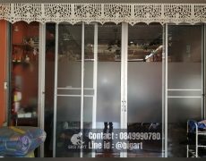 สติกเกอร์ฝ้า ผลิตและติดตั้งสติกเกอร์ฝ้า ร้านป้ายสันผีเสื้อ
