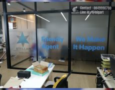 สติกเกอร์ตกแต่งสำนักงาน ร้านป้ายรวมโชค